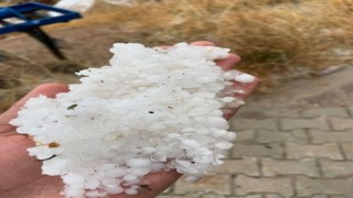 Elazığda dolu yağışı etkili oldu