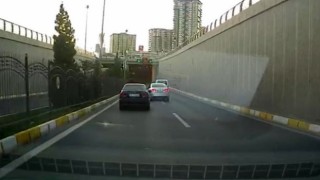 Elazığda makas atan sürücü kameralara yansıdı
