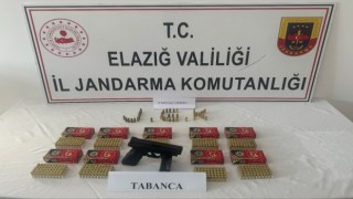 Elazığda ruhsatsız tabanca ele geçirildi