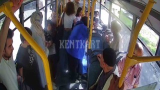 Erzurumda bir halk otobüsünde fenalaşan kadını şoför acile servise yetiştirdi