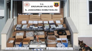 Erzurumda kaçak sigara operasyonu