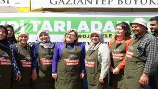Fatma Şahin, Haydi Tarladan Sofraya Pazar Yerinden alışveriş yaptı