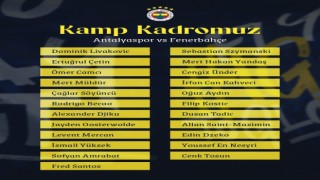 Fenerbahçenin Antalyaspor maçı için kamp kadrosu belli oldu
