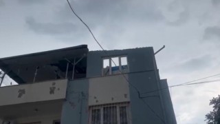 Fırtına çatı uçurdu, yangın çıkardı