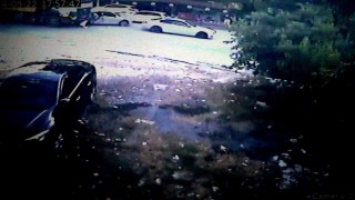 Freni patlayan hafriyat kamyonunun araçları biçtiği anlar kamerada