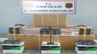 Germencikte 300 kilo kaçak tütün ele geçirildi