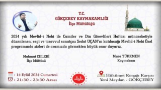 Gökçebeyde Mevlid-i Nebi programı düzenlenecek