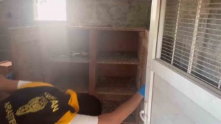 Güvercin kulübesinden ‘Kalaşnikof çıktı