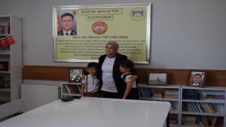 Hatayda şehidin adının yaşayacağı kütüphaneye Gölcükten destek