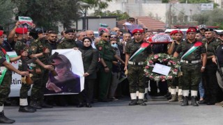 İsrail askerlerinin öldürdüğü Türk aktivist Ayşenur Ezgi için Batı Şeriada cenaze töreni