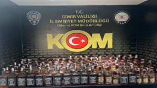 İzmirde kaçak alkol operasyonu