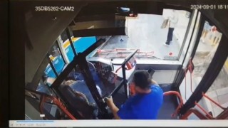 İzmirde kadın otobüs şoförüne yumruklu saldırı