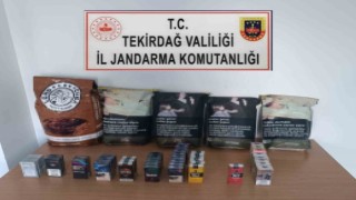 Jandarma Kapaklıda kaçak tütün ürünleri ele geçirdi