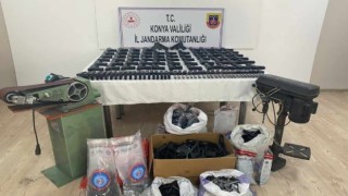 Jandarmanın baskın yaptığı ev silah imalathanesi çıktı
