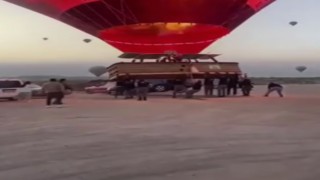 Kapadokyada sıcak hava balonu ile otomobil çarpıştı