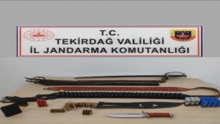 Kapaklı, Saray ve Marmaraereğlisinde operasyonlar: Tarihi eser, silah ve tütün ele geçirildi