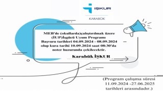 Karabükte İşgücü Uyum Programı başvuruları başladı