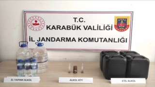 Karabükte sahte alkol operasyonu