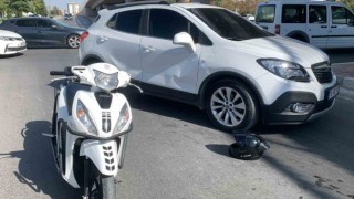 Karamanda cip ile motosiklet çarpıştı: 1 yaralı