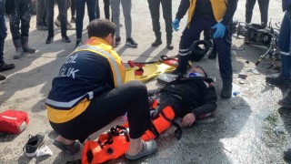 Karamanda motosiklet kazası: 1 ölü