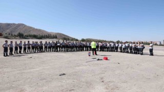 KAYMEKin özel güvenlik personeline yangın eğitimi
