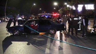 Kaza yapan otomobile motosiklet çarptı: 1 ölü, 1 yaralı