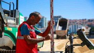 Keçiörende yol çalışması