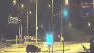 Kırklarelinde 1 ayda yaşanan trafik kazaları KGYS kameralarına yansıdı