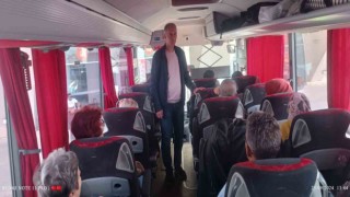 Kırşehir polisi yolcu gibi bindiği otobüste denetim yaptı