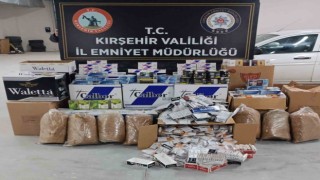 Kırşehirde 1 ton 600 gram kaçak tütün ele geçirildi