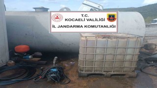 Kocaelide 25 bin litre kaçak akaryakıt ele geçirildi