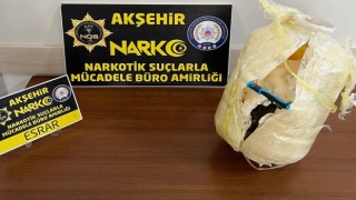 Konyada 2 kilo 750 gram esrar ele geçirildi