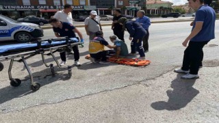 Konyada kamyonet yayaya çarptı