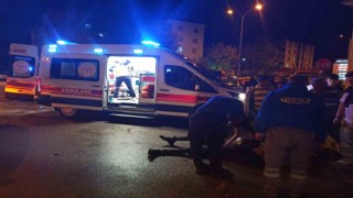 Konyada otomobil motosiklete çarptı: 1 yaralı