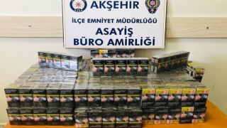 Konyada polisten kaçak sigara ve tütün operasyonu