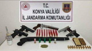 Konyada silah kaçakçılarına operasyon: 1 gözaltı