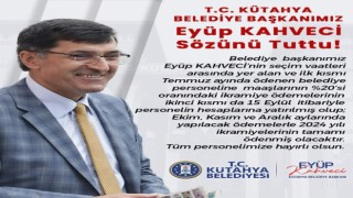 Kütahya Belediyesi ikramiye ödemelerini yaptı