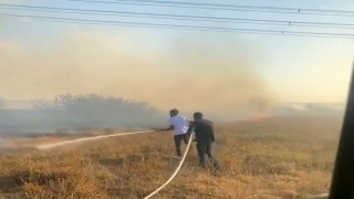 Lüleburgazda çıkan anız yangını söndürüldü