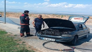 Malatyada araç yangını