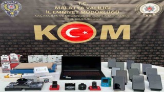 Malatyada kaçak elektronik ve tütün operasyonu