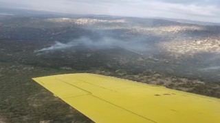 Manisadaki orman yangınına müdahale devam ediyor