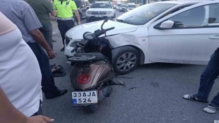 Mardinde otomobil ile motosiklet çarpıştı: 1 yaralı