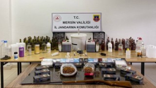 Mersinde sahte içki operasyonu: 124 litre sahte içki ele geçirildi