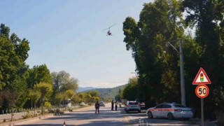 Muğlada Cayrokepter ile trafik denetimi