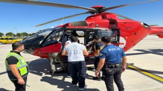 Muşta ambulans helikopter 3 yaşındaki hasta için havalandı