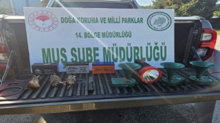 Muşta ses cihazları ve farlar ile avlanan 3 kişiye 39 bin 500 TL para cezası