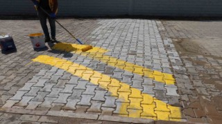 Nazillide okul bölgelerine hız kesici kasisler yapıldı