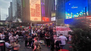 New Yorkta binlerce kişi Netanyahuyu protesto etti