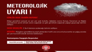 Niğde Valiliğinden kuvvetli yağış uyarısı