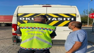 Öğrencilerin güvenliği için okul servisleri denetlendi